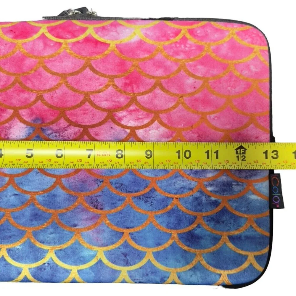 Mermaid Neoprene Laptop Computer Case Zip Around Tablet Protector Sleeve Bag‎
